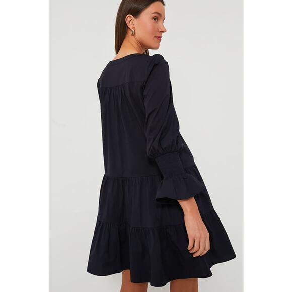 Tuckernuck Pomander Place Navy Poplin Kenzo Mini Dress Size Small - Picture 3 of 12